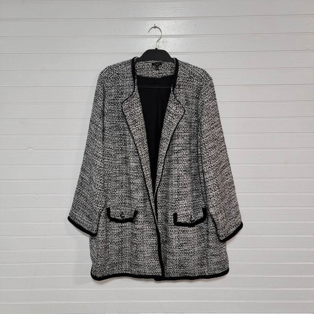 Talbots Black and White Tweed Jacket